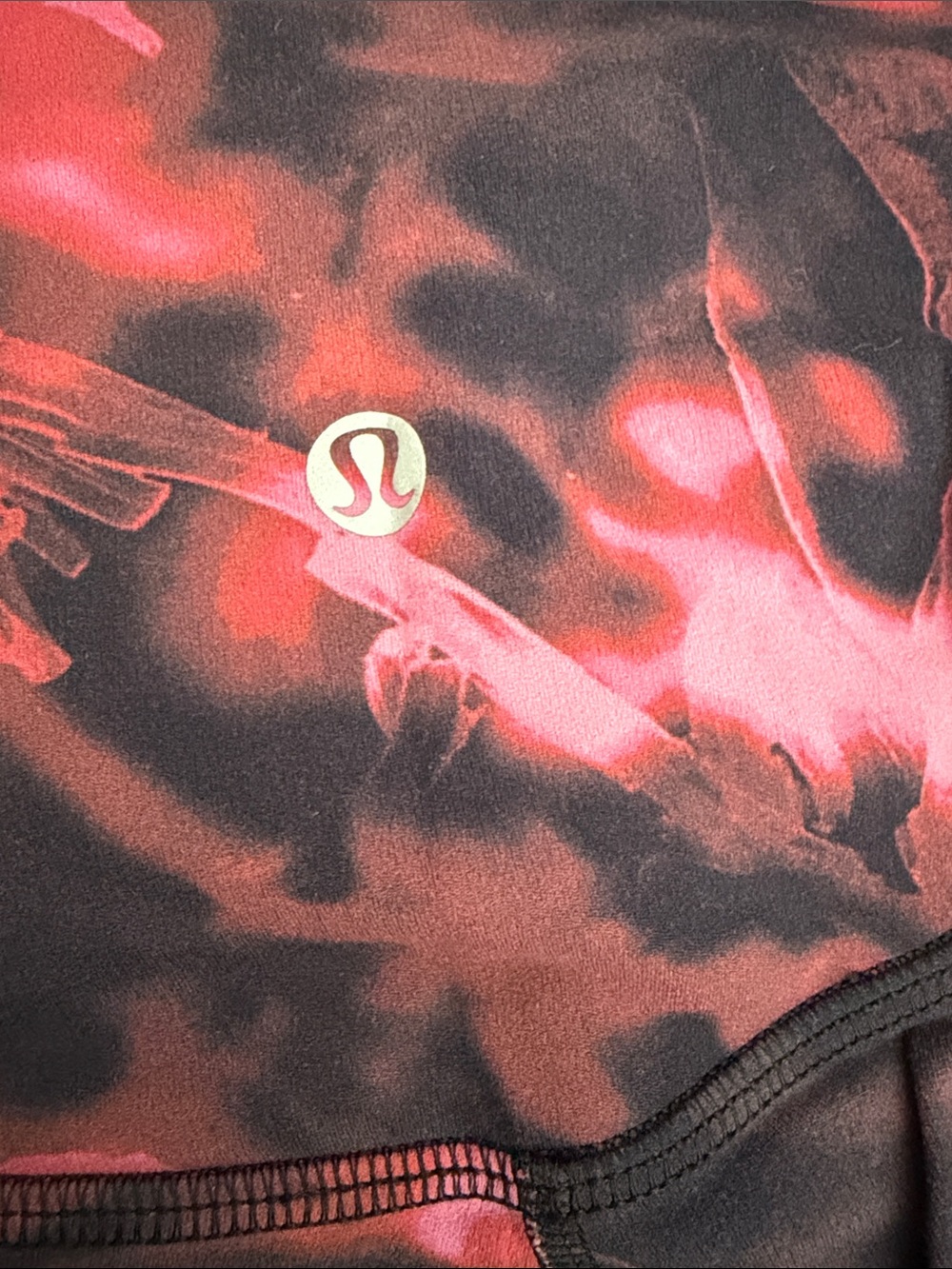 Lululemon Athletica Women’s Red and Black workout leggings